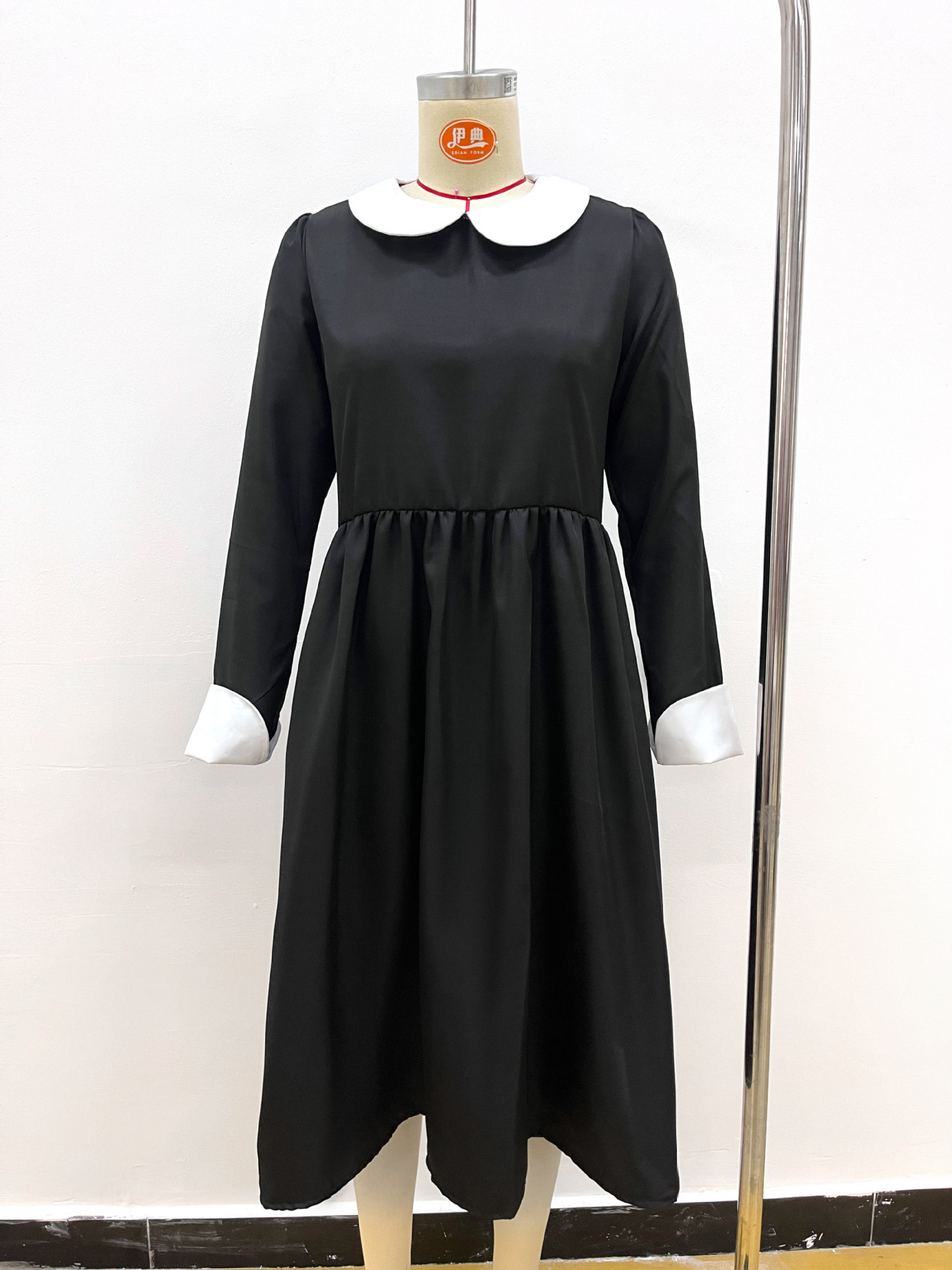 Classic Black White Nurse Uniform Set - Women Nurse Cosplay Outfit